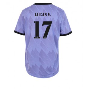 Real Madrid Lucas Vazquez #17 kläder Kvinnor 2022-23 Bortatröja Kortärmad